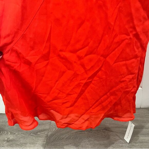 NWT Reformation Maxi Dress Orange Siana Slip V-neck Sleeveless size 0 - Picture 7 of 9